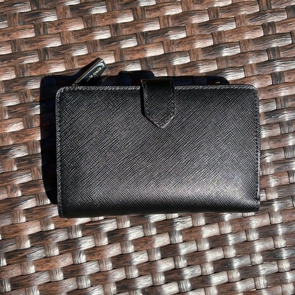 Kate Spade Staci Medium Compact Bifold Wallet Black - Picture 3 of 16